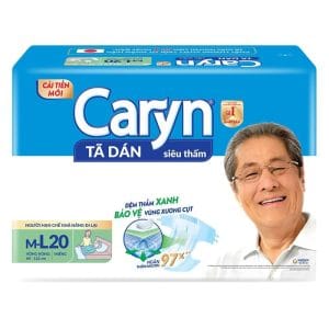 Tã dán Caryn hạn chế đi lại siêu thấm